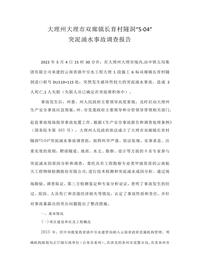 大理州大理市双廊镇长育村隧洞“5·04”docx