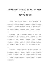上海赛科石油化工有限责任公司“5·12”其他爆炸docx