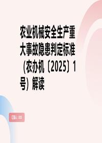 农办机〔2025〕1号重大隐患标准解读pptx