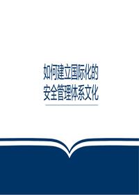 如何建立国际化的安全管理体系文化pptx