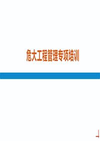 危大工程安全管理专项培训丨33页pptx