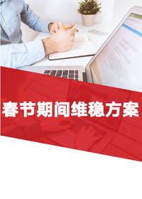 2025春节期间维稳方案范本doc