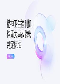 精神衛(wèi)生福利機(jī)構(gòu)事故隱患判定pptx