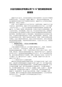 大连天源基化学有限公司“9·12”重伤瞒报事故调查报告docx