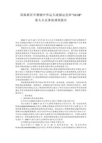 滨海新区中塘镇中外运久凌储运仓库“10·28”docx