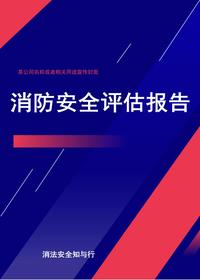 14消防安全评估报告（模版docx