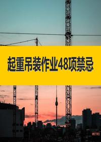 起重吊装作业48项禁忌（56页）ppt