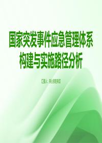 国家突发事件应急管理体系分析pptx