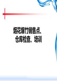 烟花爆竹安全检查、培训（98页）pptx