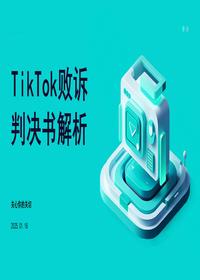 TikTok败诉判决书解析pptx