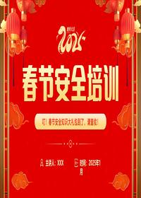 2025春节安全培训课件丨30页pptx
