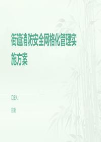 街道消防安全网格化管理实施方案pptx