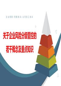 关于企业风险分级管控的若干概念及重点知识pptx
