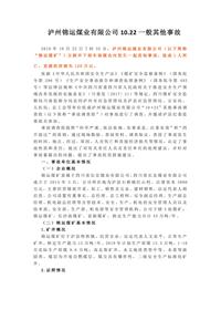 泸州锦运煤业有限公司1022一般其他事故docx
