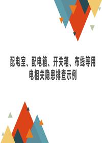 配电室、配电箱、开关箱、布线等用电相关隐患排查示例pptx