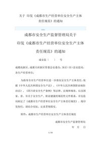 成都市生产经营单位安全生产主体责任规范)pdf