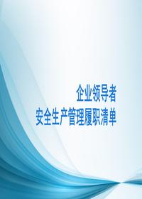 企業(yè)各級領(lǐng)導者安全生產(chǎn)管理履職清單(43頁(yè))-Tpptx