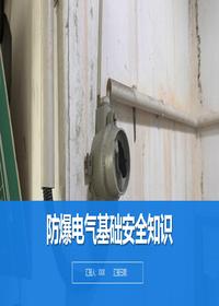 防爆电气基础安全知识丨33页pptx