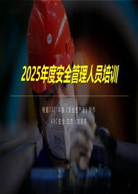 2025年度安全管理人员培训全网最高大上版pptx