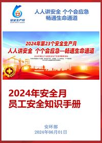 《2024安全月员工安全知识手册》精简版,直接打印人手一册!(54页)pptx