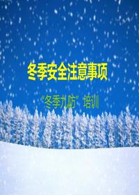 冬季“九防”专题安全培训pptx
