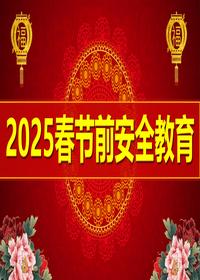 2025春节前安全教育（98页）pptx