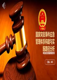 国家突发事件应急管理体系分析pptx